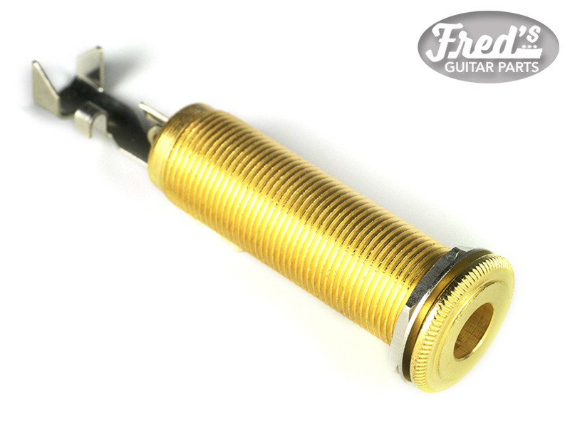 SWITCHCRAFT® 152B TUBE JACK STEREO GOLD
