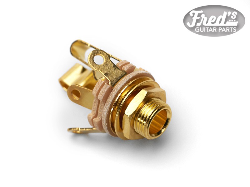 SWITCHCRAFT® 12B INPUT JACK STEREO 1/4" 6.35mm GOLD