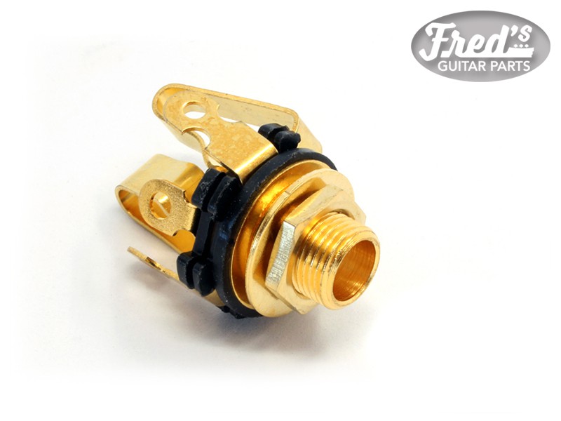 INPUT METRIC JACK STEREO GOLD 6.35mm MADE IN ITALY