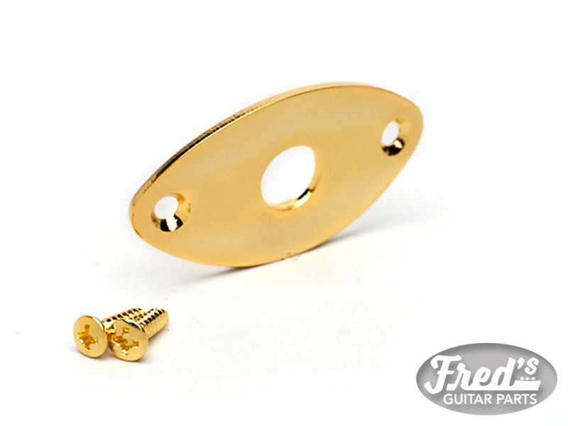 GOTOH® JCB-2 CATS EYE JACK PLATE WITH SCREWS GOLD