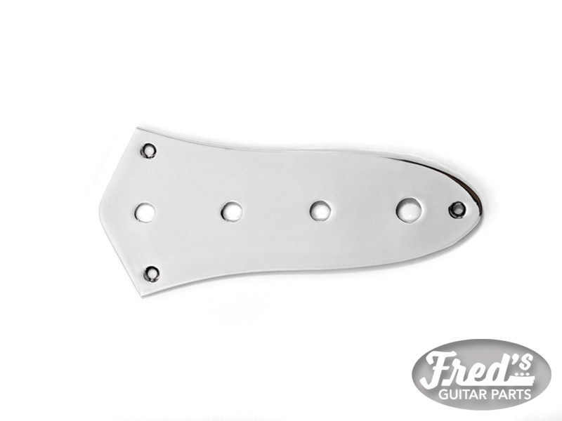 ALL PARTS® CONTROL PLATE FOR FENDER® JAZZ BASS® 9.58mm (3/8") US HOLES CHROME