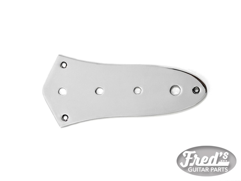 CONTROL PLATE FOR JAZZ BASS® METRIC 8.1mm HOLES CHROME
