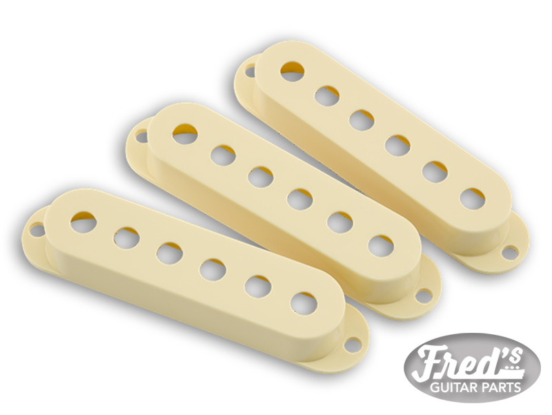 FENDER® ROAD WORN® STRATOCASTER® PICKUP COVERS AGED WHITE (3)