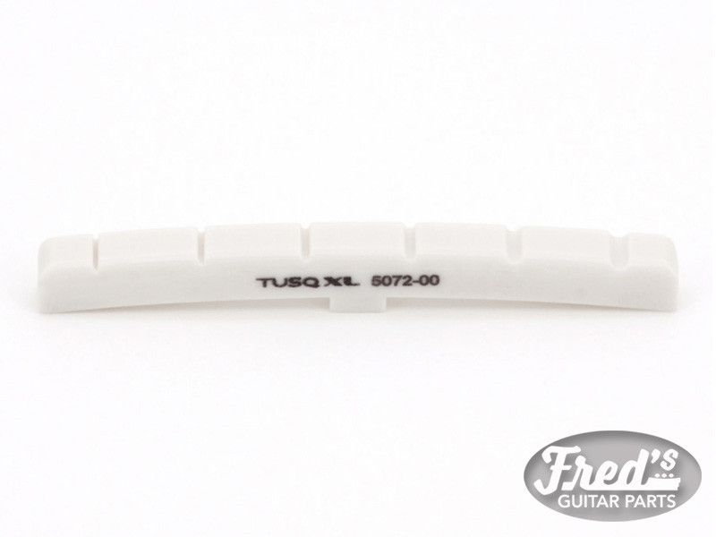 TUSQ XL® NUT FENDER® STYLE SLOTTED 7.25 RADIUS 43.2x3.3x5.4mm E-e 35.3mm