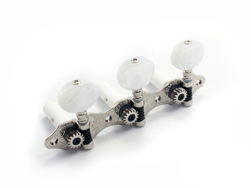 MACHINE HEADS FOR CLASSICAL GUITAR GROVER® STYLE HAUSER RATIO 1:15 NICKEL