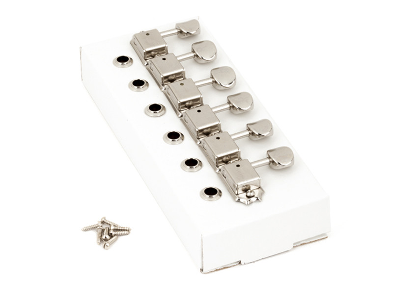 FENDER® AMERICAN VINTAGE STRATOCASTER®/TELECASTER® TUNING MACHINES NICKEL (6)