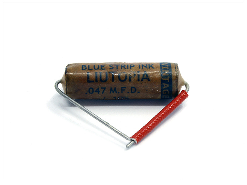 LIUTOPIA® VINTAGE SERIE CAPACITOR "BLUE STRIP INK" 0.047 uF 250 VDC