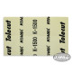KOVAX FINISH REPAIRING PAPER 1500 (70mm/114mm-PRE DECOUPE 8pcs)