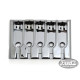 5-STRING 3-D TOP LOAD BASS BRIDGE CHROME (16.8mm +/-1mm PITCH)