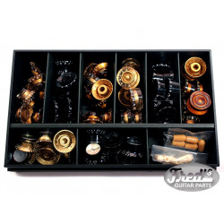 KNOBS ASSORTMENT GIBSON STYLE INCH SIZE (64 POT KNOBS + 15 TOGGLE KNOBS)