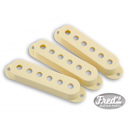 Road Worn® Stratocaster® Pickup Covers, Aged White (3)