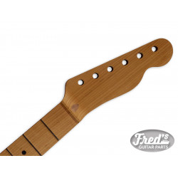 ALL PARTS® NECK FOR TELE® 21 FRETS QUATERSAWN ROASTED MAPLE UNFINISHED