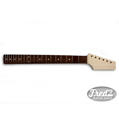 Baked Maple Paddle Guitar Neck Rosewood Fretboard Unfinished Rounded Heel 