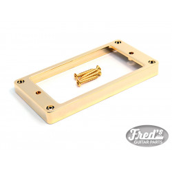 PICKUP RING SLANTED 8mm TO 9.2mm FLAT METAL WITH SCREWS GOLD