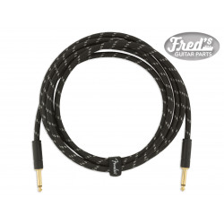 FENDER® DELUXE SERIES INSTRUMENT CABLE STRAIGHT/STRAIGHT 10ft (3 M) BLACK TWEED