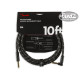 FENDER® DELUXE SERIES INSTRUMENT CABLE STRAIGHT/ANGLE 10ft (3 M) BLACK TWEED