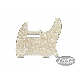 ALL PARTS® PICKGUARD FOR TELE® 8 HOLES 2.54mm THICK 4 PLY PARCHMENT PEARL