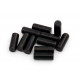 POLE PIECES FOR HUMBUCKER STEEL 4.8 x 12.5mm BLACK (12pcs)