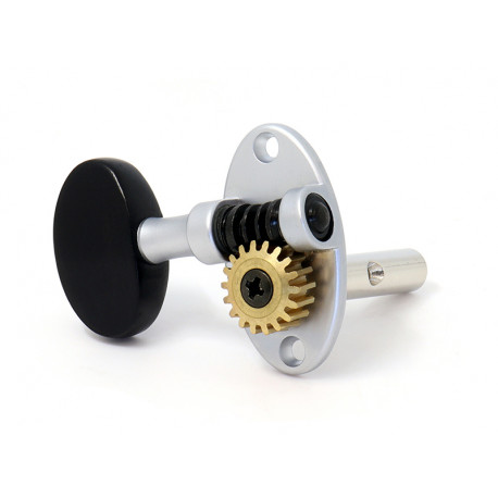 SCHERTLER 3x3 SLOTTED HEAD SATIN CHROME / EBONY 1:18