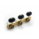 MECANIQUES GOTOH CLASSIC 1800 BOUTON EBONY SOLID BRASS 1:14