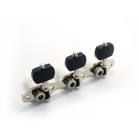 RUBNER HAUSER FINE GRAVURE NICKEL BOUTONS EBENE