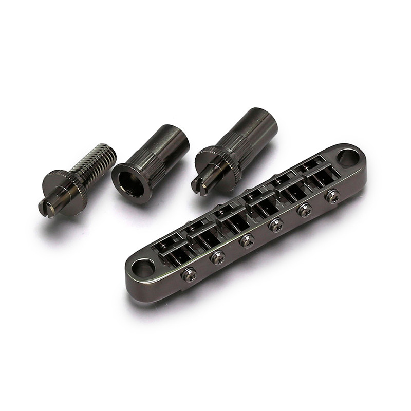 GOTOH® GE103BT TUNEOMATIC BRIDGE 6mm METRIC POSTS COSMO BLACK Fred
