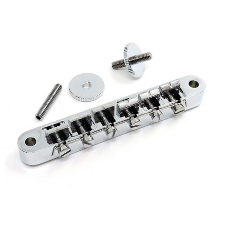 LP ABR-1 OLD STYLE BRIDGE W/WIRE+ HARDW CHROME