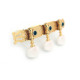 DER JUNG® MACHINE HEADS LYRA FOR CLASSICAL GUITAR PEARL BUTTONS GOLD