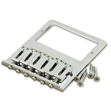 TELE HUMBUCKING GOTOH BRIDGE 10.8mm BRASS SADDLES CHROME