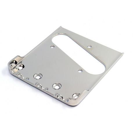 PLAQUE DE CHEVALET TELE® POUR MONTAGE BIGSBY® NICKEL (SANS PONTETS)