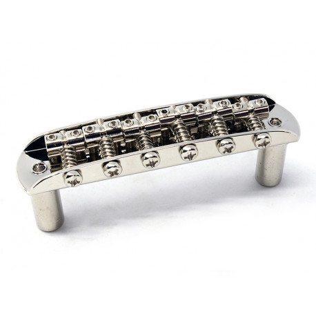 CHEVALET MUSTANG / JAZZ MASTER WITH HEIGHT ADJUSTMENT + 2 INSERTS NICKEL