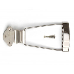 DUESENBERG 3-STEP DESIGN TRAPEZE TAILPIECE NICKEL (W SCREWS)