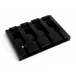 4-STRING 3-D BASS BRIDGE BLACK 19mm