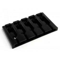 5-STRING 3-D TOP LOAD BASS BRIDGE BLACK (16.8mm +/-1mm PITCH)