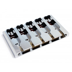 5-STRING 3-D TOP LOAD BASS BRIDGE CHROME (16.8mm +/-1mm PITCH)