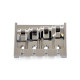 DELUXE 4D BASS BRIDGE / 4 STRINGS CHROME