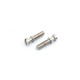 FABER VINTAGE STYLE TAILPIECE STUDS, INCH, NICKEL GLOSSY (2)