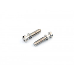 FABER VINTAGE STYLE TAILPIECE STUDS, INCH, NICKEL GLOSSY (2)