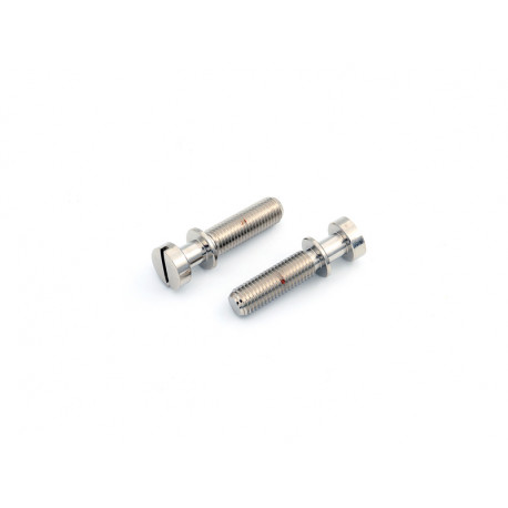 FABER VINTAGE STYLE TAILPIECE STUDS, INCH, NICKEL GLOSSY (2)