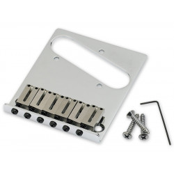6-Saddle American Series Telecaster® Bridge Assembly (Chrome)