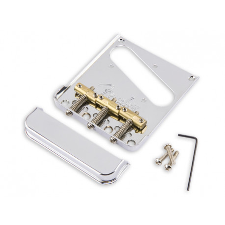 3-Saddle American Pro Telecaster® Bridge Assembly (Chrome)