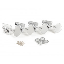 Pure Vintage '70s Bass Tuning Machines, Nickel/Chrome, (4)