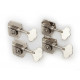 Pure Vintage Bass Tuning Machines, Nickel-Plated Steel, (4)