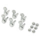 Locking Stratocaster®/Telecaster® Tuning Machines, Brushed Chrome (6)