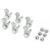 Locking Stratocaster®/Telecaster® Tuning Machines, Brushed Chrome (6)