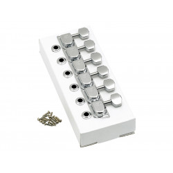 70s F Style Stratocaster®/Telecaster® Tuning Machines Chrome (6)