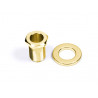 6 X ECROU + RONDELLE METAL POUR MEC.BAIN D'HUILE GOLD