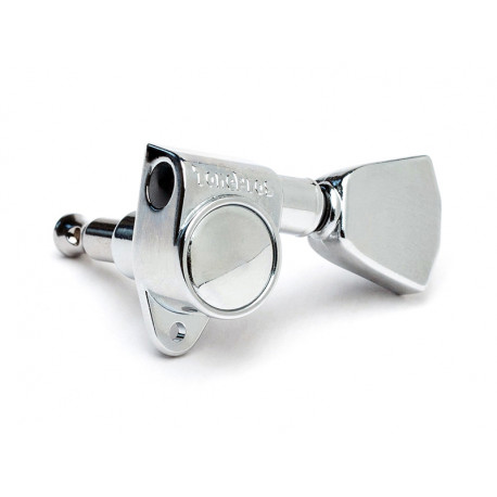 TONEPROS® MACHINE HEADS 3+3 KEYSTONE BUTTON 1:20 CHROME