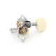GOTOH® MACHINE HEADS SXB510V SOLID HEADSTOCK 3+3 IVORY BUTTON 1:15 NICKEL
