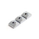 LOCKNUT CLAMPING BLOCKS CHROME (3pcs)
